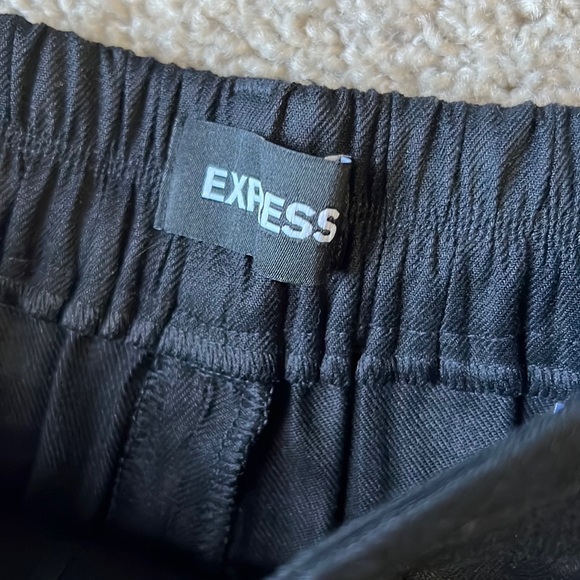 2 Express high waisted linen blend pull on pants, size XXS.. fits up to S - Picture 5 of 13